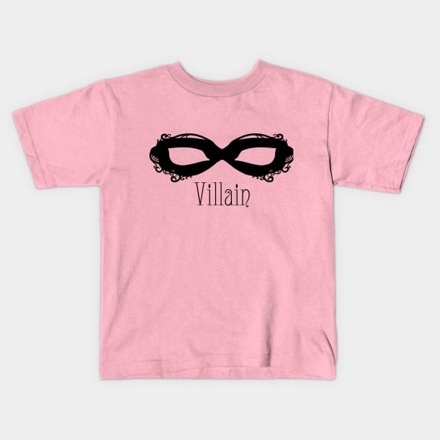 Black Masque - Villain Kids T-Shirt by Thedustyphoenix